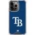 MLB Tampa Bay Rays - Solid Distressed iPhone 14 Pro Clear Case