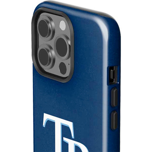 MLB Tampa Bay Rays - Solid Distressed iPhone 15 Pro Impact Case