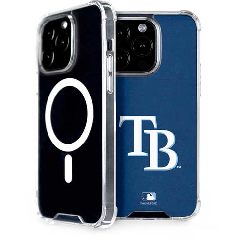 MLB Tampa Bay Rays - Solid Distressed iPhone 14 Pro MagSafe Case