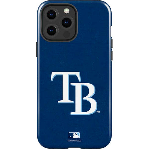 MLB Tampa Bay Rays - Solid Distressed iPhone 15 Pro Max Impact Case