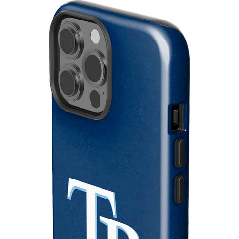 MLB Tampa Bay Rays - Solid Distressed iPhone 15 Pro Max Impact Case