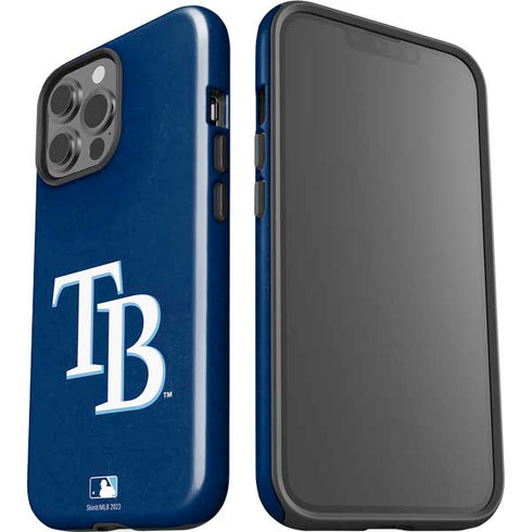 MLB Tampa Bay Rays - Solid Distressed iPhone 15 Pro Max Impact Case