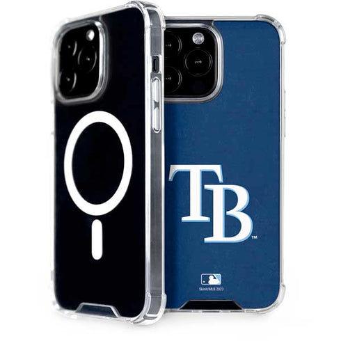 MLB Tampa Bay Rays - Solid Distressed iPhone 14 Pro Max MagSafe Case