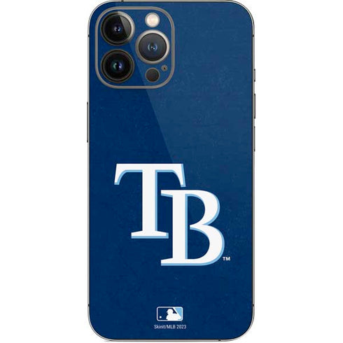 MLB Tampa Bay Rays - Solid Distressed iPhone 14 Pro Max Skin