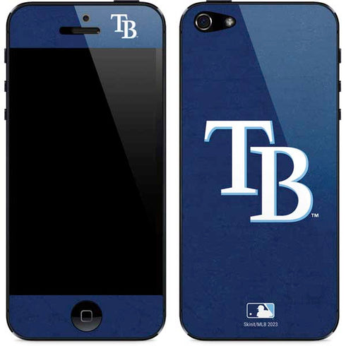 MLB Tampa Bay Rays - Solid Distressed iPhone 5/5s/5SE Skin