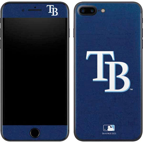 MLB Tampa Bay Rays - Solid Distressed iPhone 8 Plus Skin