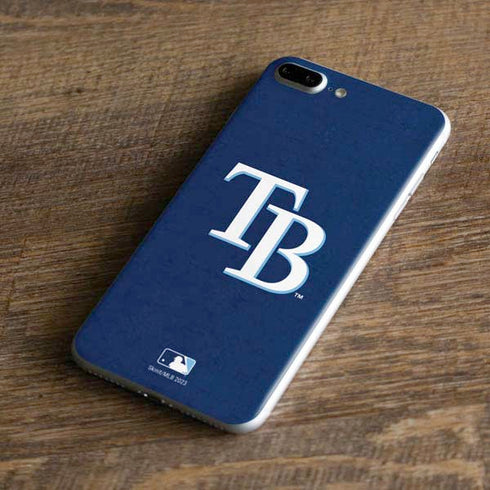 MLB Tampa Bay Rays - Solid Distressed iPhone 8 Plus Skin