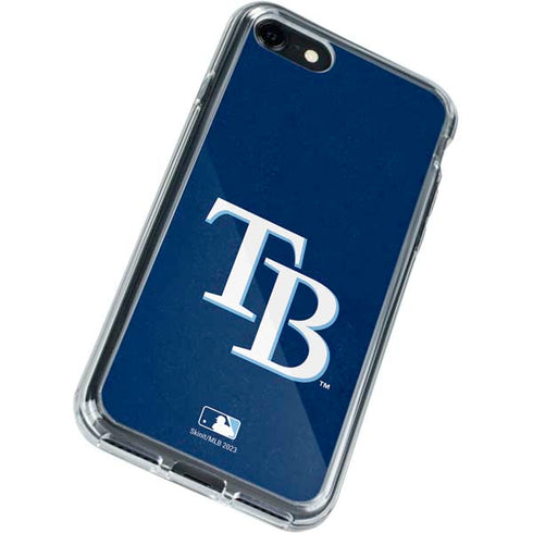 MLB Tampa Bay Rays - Solid Distressed iPhone SE (2nd & 3rd Gen) Clear Case