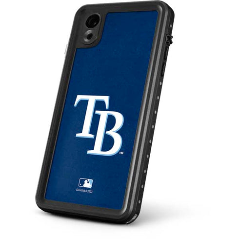 MLB Tampa Bay Rays - Solid Distressed iPhone XR Waterproof Case