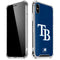 MLB Tampa Bay Rays - Solid Distressed iPhone XS Max Clear Case
