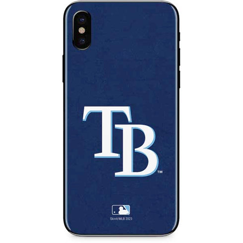 MLB Tampa Bay Rays - Solid Distressed iPhone XS Max Skin