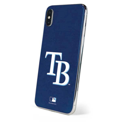 MLB Tampa Bay Rays - Solid Distressed iPhone XS Skin