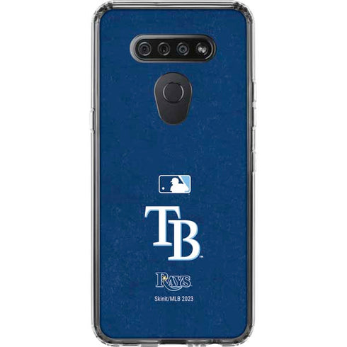 MLB Tampa Bay Rays - Solid Distressed LG K51/Q51 Clear Case