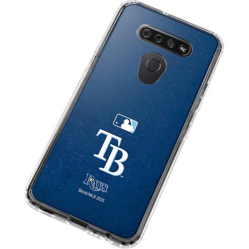 MLB Tampa Bay Rays - Solid Distressed LG K51/Q51 Clear Case
