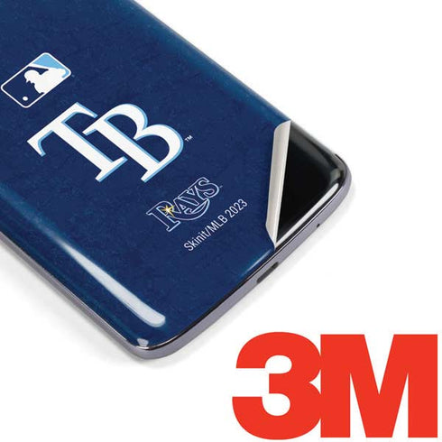 MLB Tampa Bay Rays - Solid Distressed Moto E5 Plus Skin