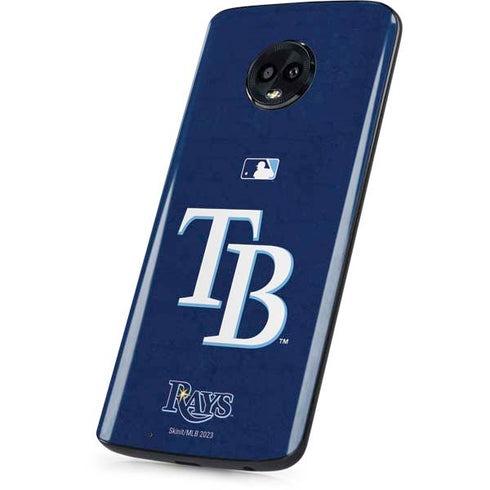 MLB Tampa Bay Rays - Solid Distressed Moto G6 Skin