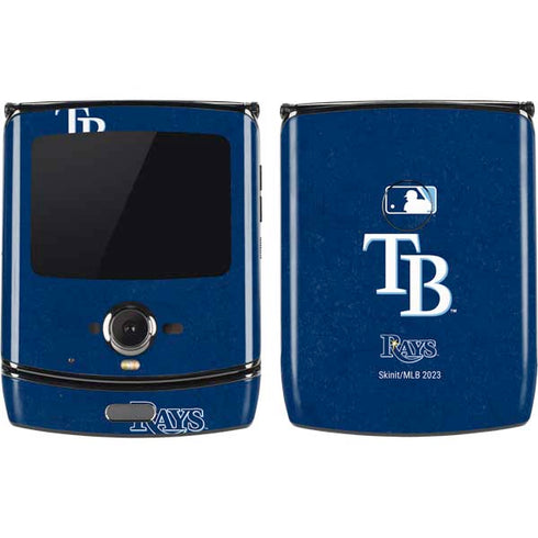 MLB Tampa Bay Rays - Solid Distressed Motorola RAZR Skin
