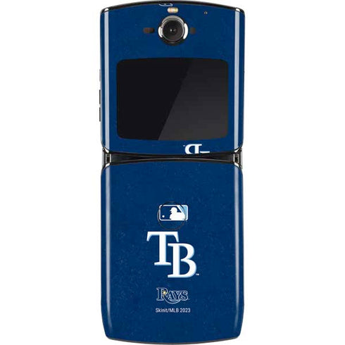 MLB Tampa Bay Rays - Solid Distressed Motorola RAZR Skin