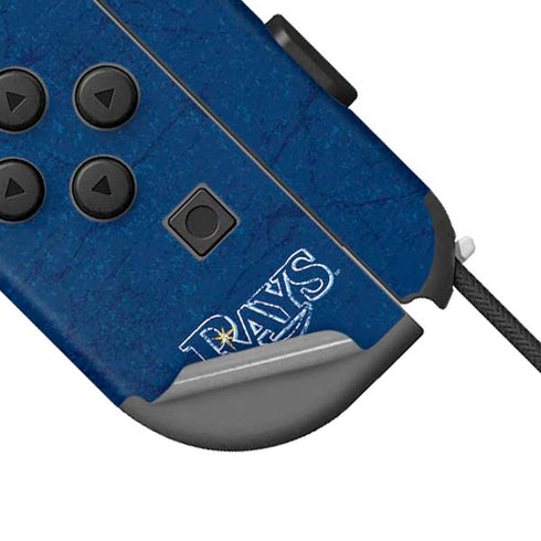 MLB Tampa Bay Rays - Solid Distressed Nintendo Joy-Con (L/R) Controller Skin