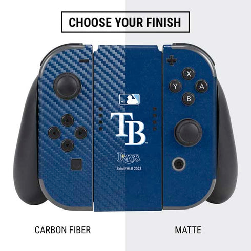 MLB Tampa Bay Rays - Solid Distressed Nintendo Switch Bundle Skin