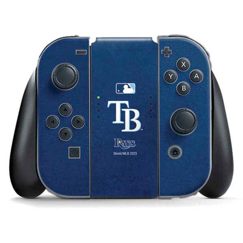 MLB Tampa Bay Rays - Solid Distressed Nintendo Switch (2017-2021) Joy-Con Controller Skin