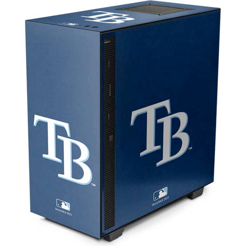 MLB Tampa Bay Rays - Solid Distressed NZXT H510 Compact ATX Mid-Tower Case Skin