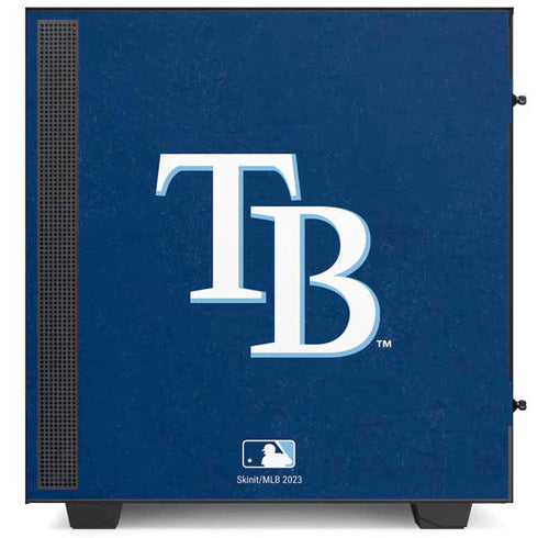 MLB Tampa Bay Rays - Solid Distressed NZXT H510 Compact ATX Mid-Tower Case Skin