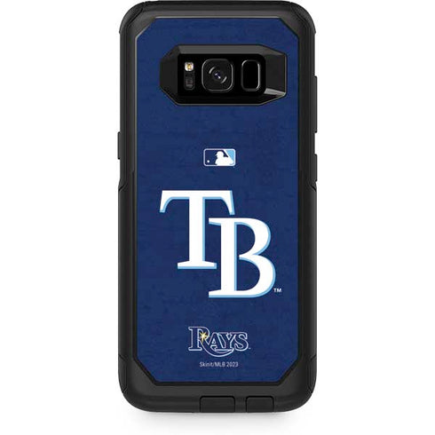 MLB Tampa Bay Rays - Solid Distressed Otterbox Commuter Galaxy Skin