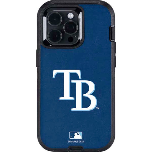 MLB Tampa Bay Rays - Solid Distressed Otterbox Defender iPhone Skin
