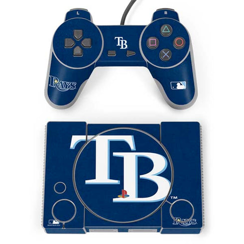 MLB Tampa Bay Rays - Solid Distressed PlayStation Classic Bundle Skin