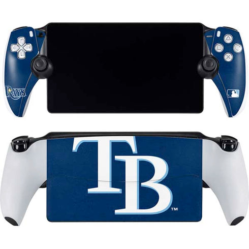 MLB Tampa Bay Rays - Solid Distressed PlayStation Portal Remote Player Skin