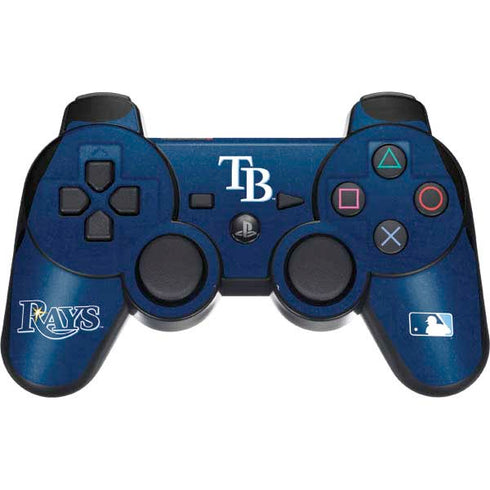 MLB Tampa Bay Rays - Solid Distressed PS3 Dual Shock wireless controller Skin