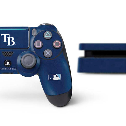 MLB Tampa Bay Rays - Solid Distressed PS4 Slim Bundle Skin