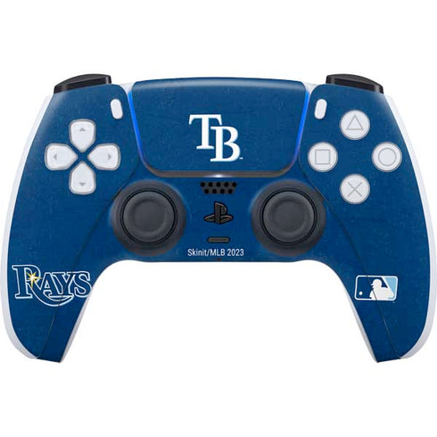 MLB Tampa Bay Rays - Solid Distressed PS5 Controller Skin