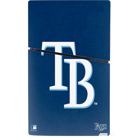 MLB Tampa Bay Rays - Solid Distressed PS5 Slim Digital Edition Console Skin