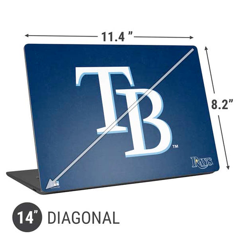 MLB Tampa Bay Rays - Solid Distressed Universal Laptop 14in (11.4 x 8.2in) Skin