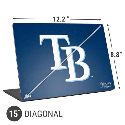 MLB Tampa Bay Rays - Solid Distressed Universal Laptop 15in (12.2 x 8.8in) Skin