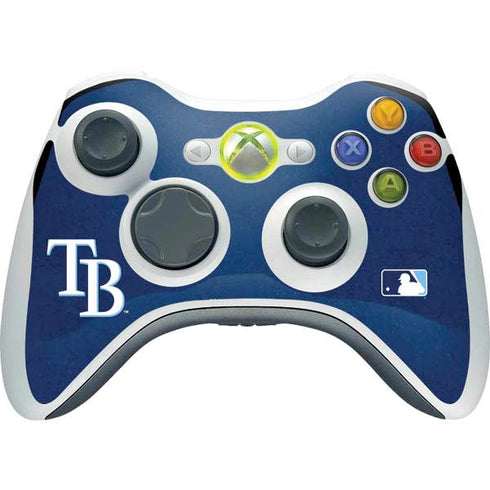 MLB Tampa Bay Rays - Solid Distressed Xbox 360 Wireless Controller Skin