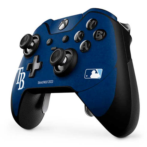 MLB Tampa Bay Rays - Solid Distressed Xbox One Elite Controller Skin