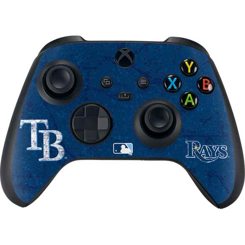 MLB Tampa Bay Rays - Solid Distressed Xbox Series X Bundle Skin