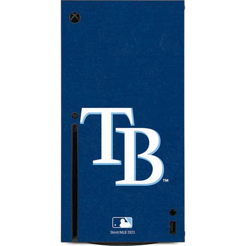 MLB Tampa Bay Rays - Solid Distressed Xbox Series X Console Skin