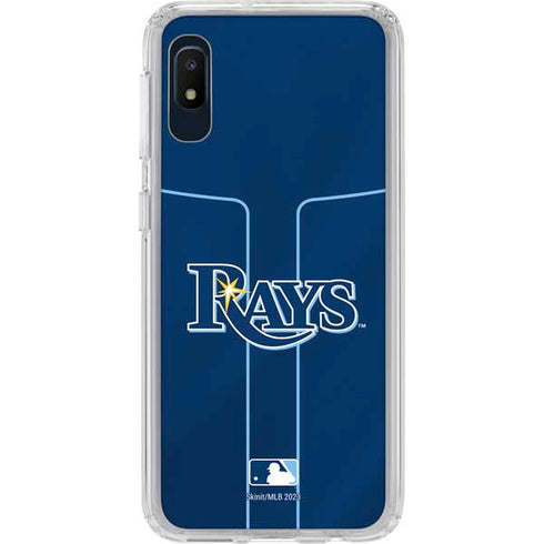 MLB Tampa Bay Rays Alternate/Away Jersey Galaxy A10e Clear Case