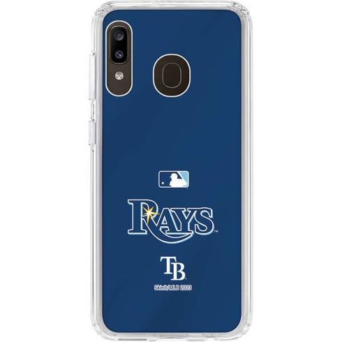 MLB Tampa Bay Rays Alternate/Away Jersey Galaxy A20 Clear Case