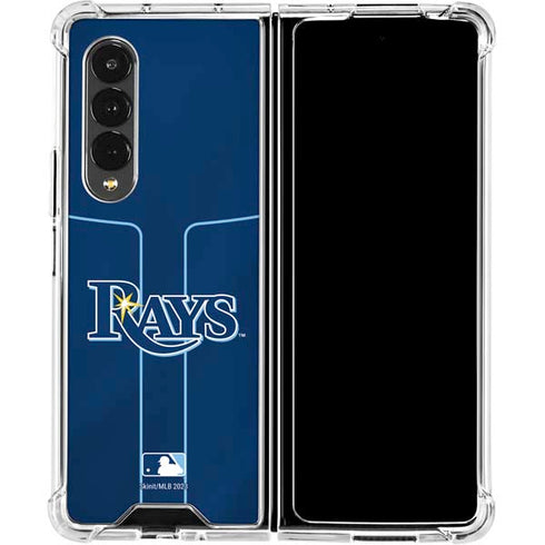 MLB Tampa Bay Rays Alternate/Away Jersey Galaxy Z Fold4 5G Clear Case