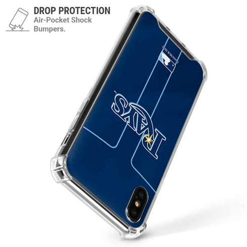 MLB Tampa Bay Rays Alternate/Away Jersey iPhone XS Max Clear Case