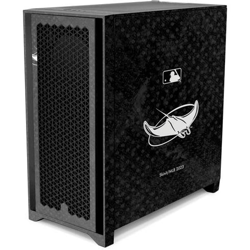 MLB Tampa Bay Rays Dark Wash Corsair 4000D Tempered Glass Mid-Tower ATX Case Skin
