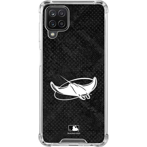 MLB Tampa Bay Rays Dark Wash Galaxy A12 Clear Case