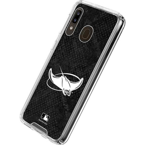 MLB Tampa Bay Rays Dark Wash Galaxy A30 Clear Case