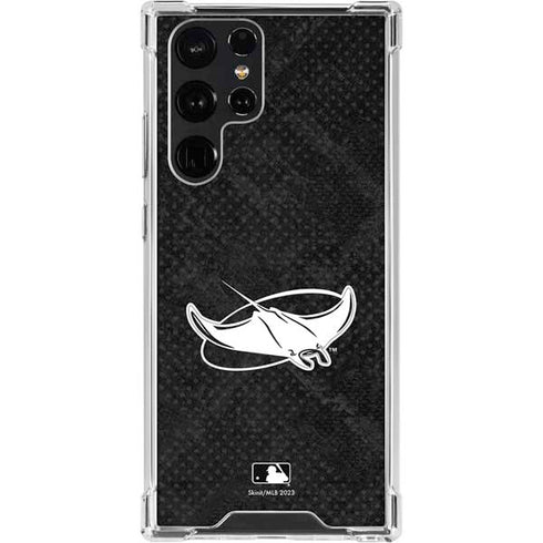 MLB Tampa Bay Rays Dark Wash Galaxy S22 Ultra Clear Case