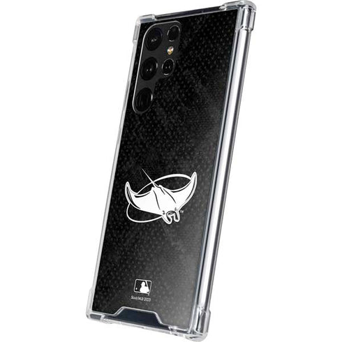 MLB Tampa Bay Rays Dark Wash Galaxy S22 Ultra Clear Case
